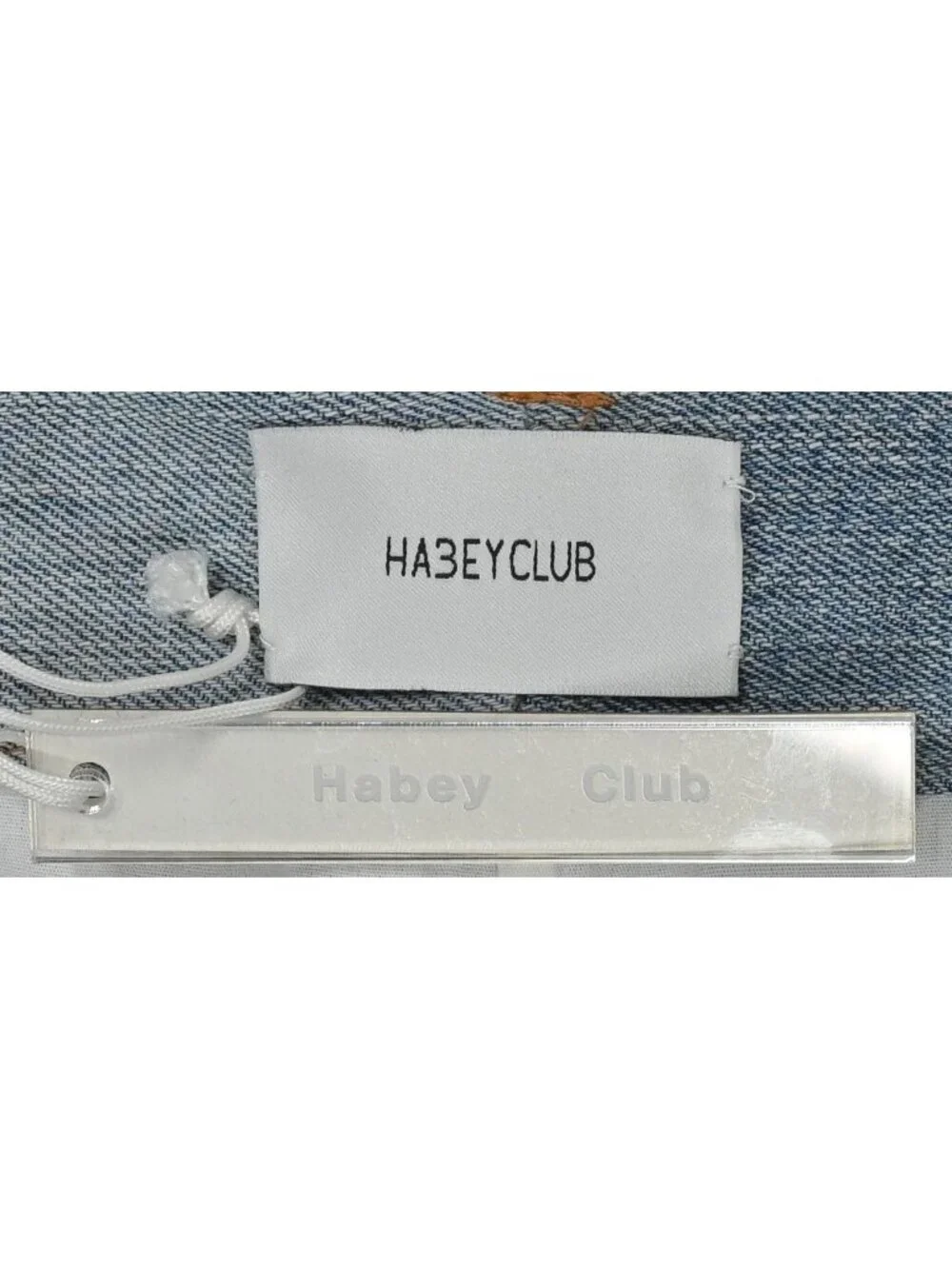Habey Club Mini Belted Skirt in Blue